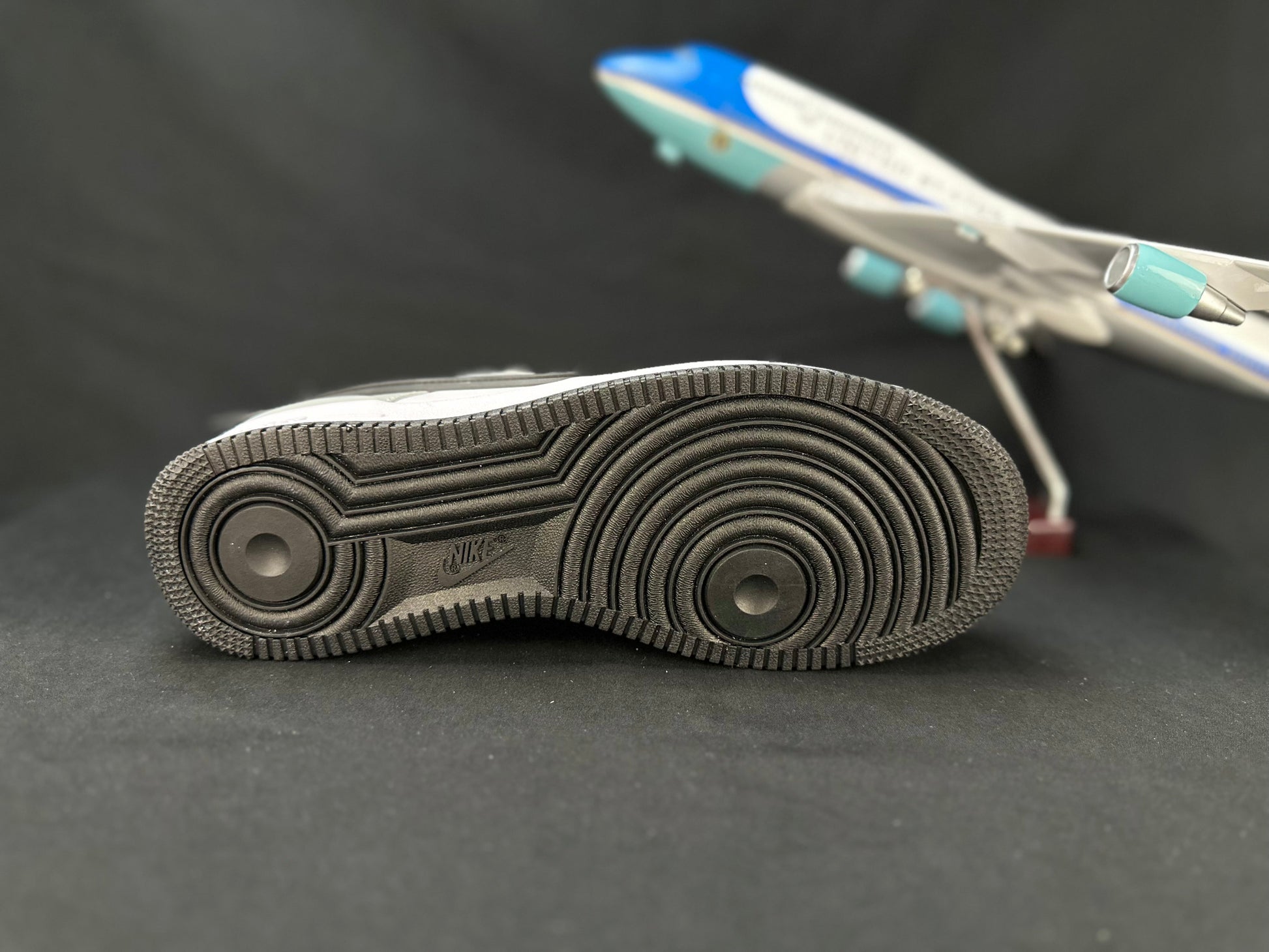NIKE Air Force 1 'big Swoosh Grey' Unisex Streetwear Limited Edition - **Nike Air Force 1 'Big Swoosh Grey'** The Nike Air Force 1 'Big Swoosh Grey'