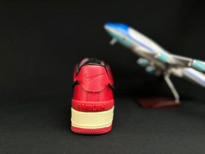 NIKE Air Force 1 'big Swoosh Red' Unisex Streetwear Limited Edition - **Nike Air Force 1 'Big Swoosh Red'** The Nike Air Force 1 'Big Swoosh Red'
