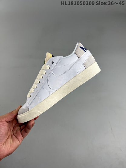 Nike Blazer Low '1977 - Black Unisex Streetwear Limited Edition - The Nike Blazer Low '1977' in white and black is a classic sneaker that combines
