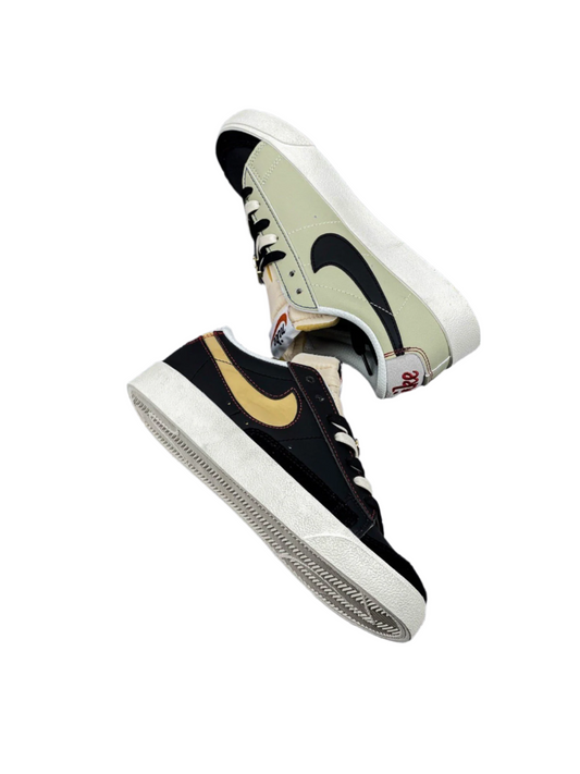 Nike Blazer Low'1977 Prm swoosh 50th Anniversary - Black Unisex Streetwear Limited Edition - The Nike Blazer Low '1977 PRM 'Swoosh 50th Anniversary' celebrates a half-century of the iconic
