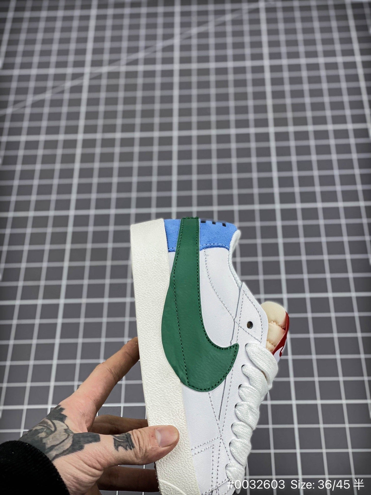Nike Blazer Low '1977 Jumbo - White Unisex Streetwear Limited Edition - The Nike Blazer Low '1977 Jumbo in white and blue brings bold, modern flair to