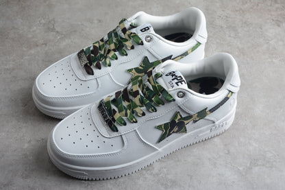BAPE Sta Camo Edition Sneakers - White Unisex Streetwear Limited Edition - ### BAPE STA White Camo Edition Sneakers Introducing the BAPE STA White Camo Edition Sneakers,