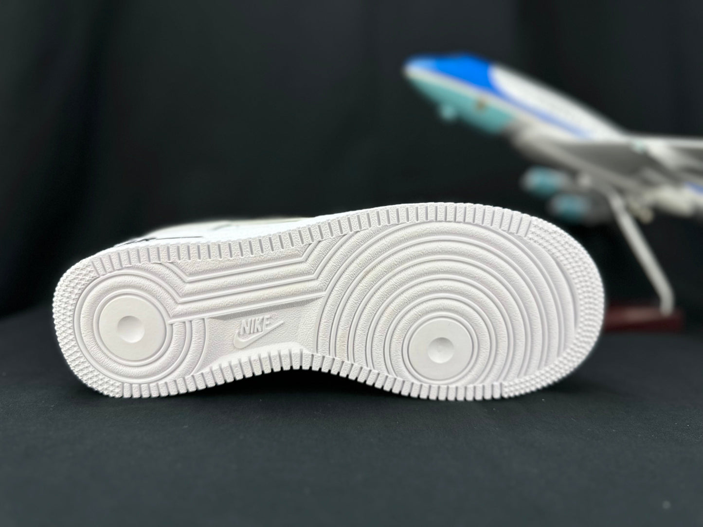 NIKE Air Force 1 'double Swoosh White - Black' Unisex Streetwear Limited Edition - **Nike Air Force 1 'Double Swoosh White/Black'** The Nike Air Force 1 'Double Swoosh White/Black'