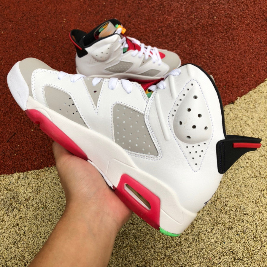 Jordan 6 Hare Sneakers - White Unisex Streetwear Limited Edition - The Air Jordan 6 'Hare' is a playful nod to the classic Jordan brand heritage,