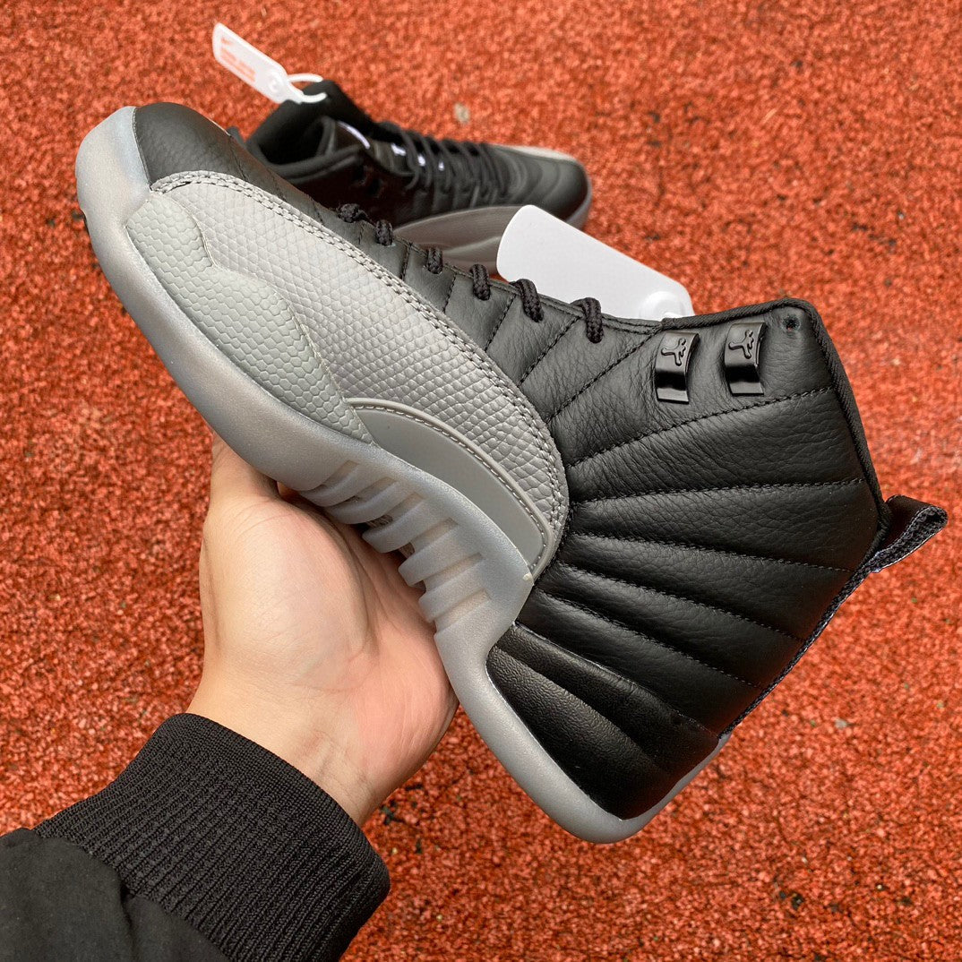 Jordan 12 Retro 'stealth Black' Unisex Streetwear Limited Edition - **Product Description: Air Jordan 12 Retro 'Stealth Black'** The Air Jordan 12 Retro 'Stealth Black'