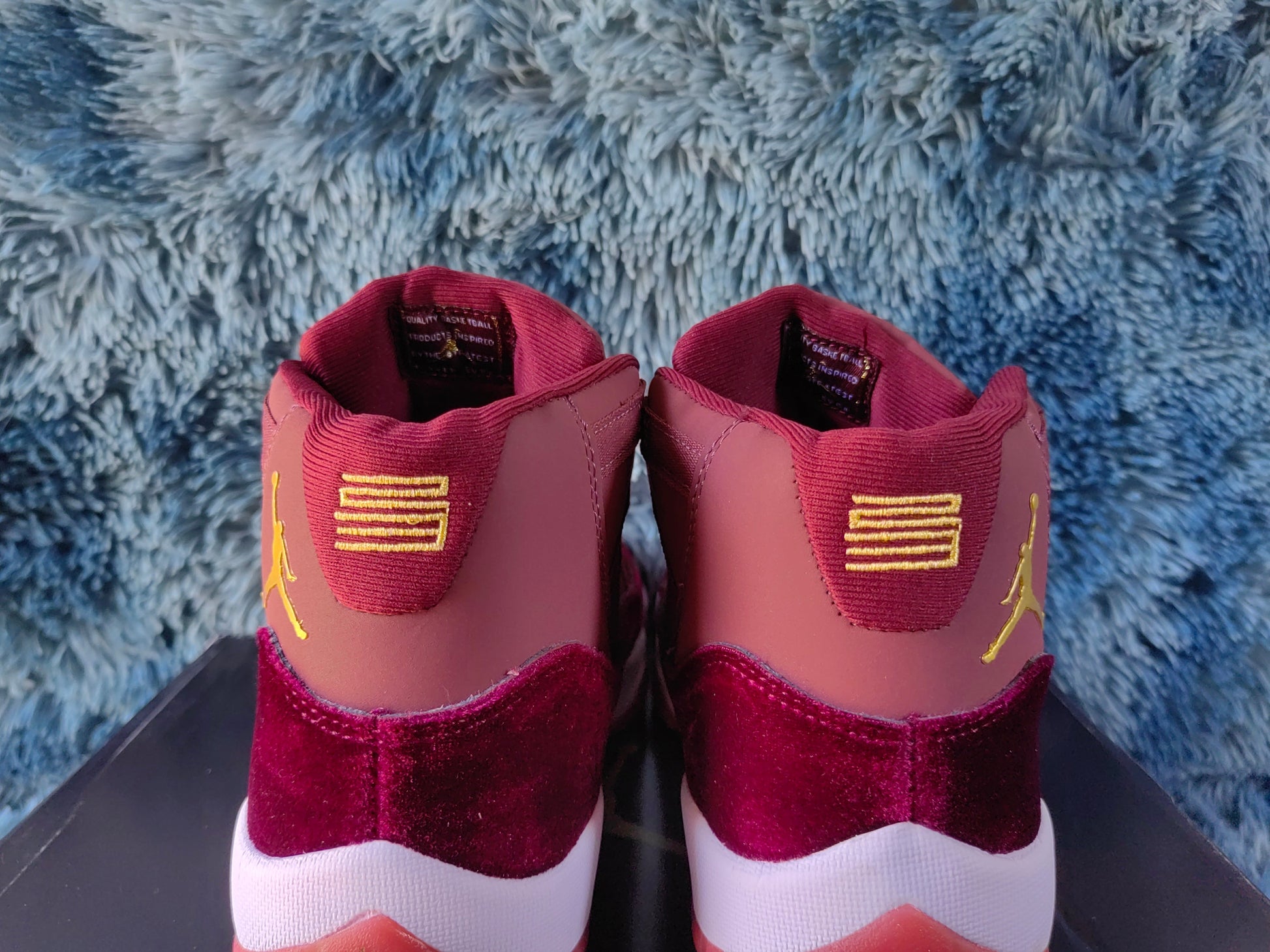 JORDAN 11 heiress - Red Unisex Streetwear Limited Edition - The Air Jordan 11 Heiress in Red Velvet is an opulent and eye-catching edition of