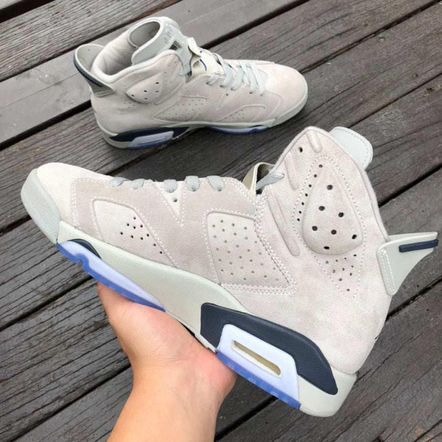 Jordan 6 Retro 'georgetown' - Blue Unisex Streetwear Limited Edition - The Air Jordan 6 'Georgetown' is a sophisticated nod to one of the most iconic