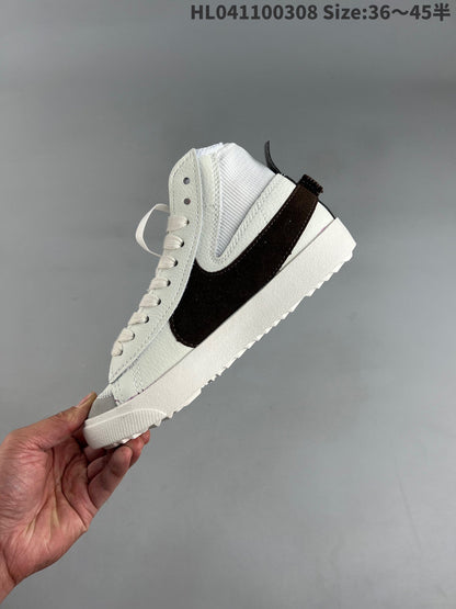 Nike Blazer Mid'1977 - Black Unisex Streetwear Limited Edition - The Nike Blazer 1977 High in white and black is a perfect blend of classic