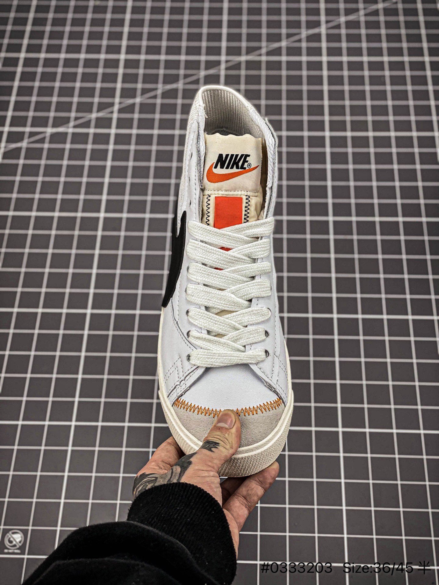 Nike Blazer Mid'1977 Jumbo - Black Unisex Streetwear Limited Edition - The Nike Blazer Mid '1977 Jumbo 'Deconstructed Comfort' in White and Black takes the classic