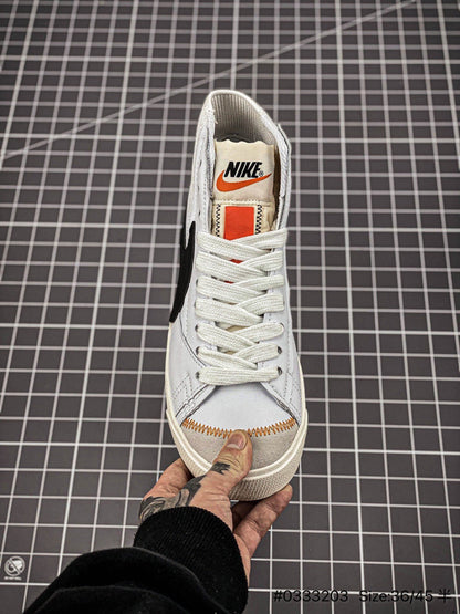 Nike Blazer Mid'1977 Jumbo - Black Unisex Streetwear Limited Edition - The Nike Blazer Mid '1977 Jumbo 'Deconstructed Comfort' in White and Black takes the classic