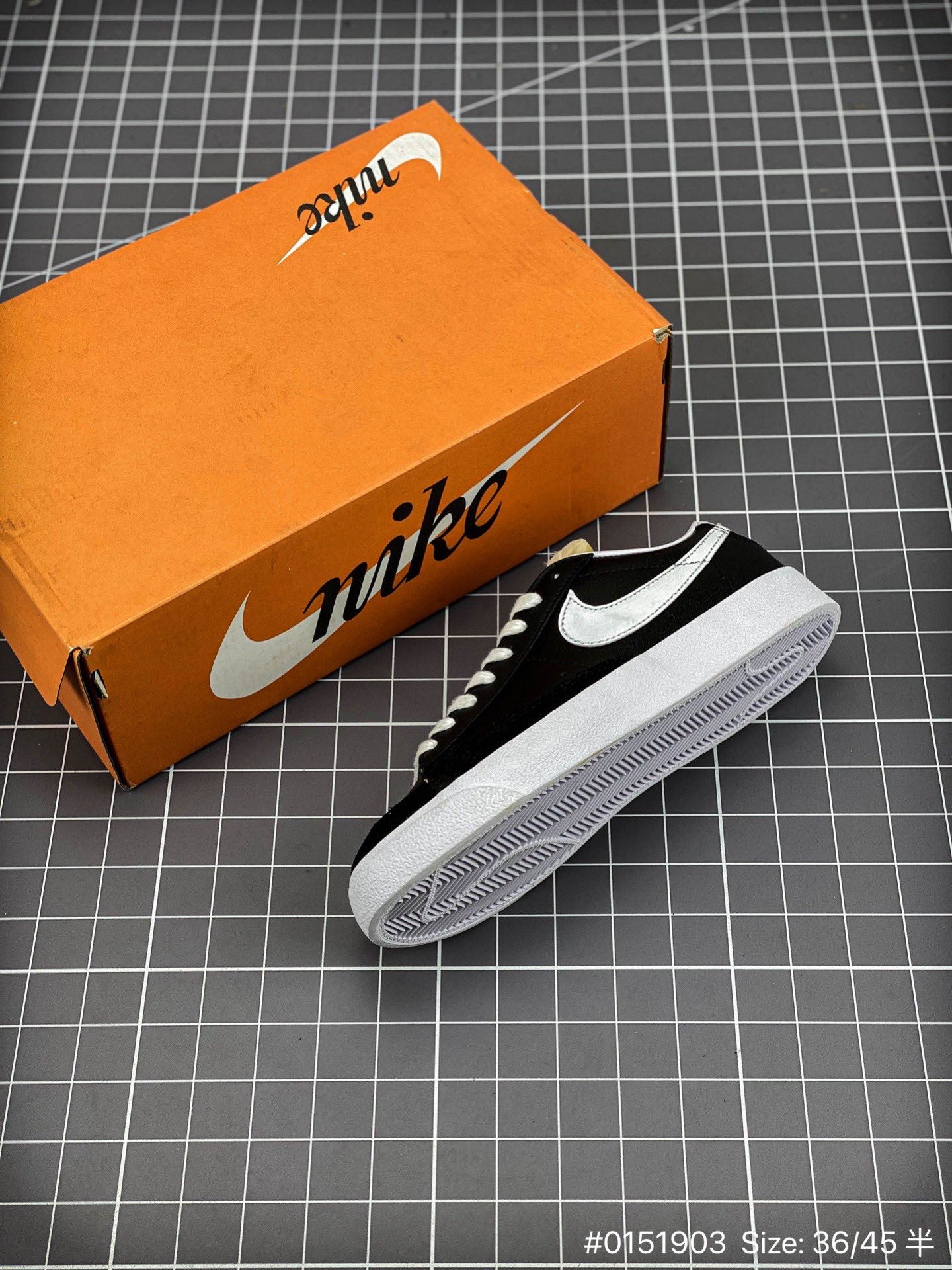 The Nike Blazer Low '1977 Vintage - Black Unisex Streetwear Limited Edition - The Nike Blazer Low '1977 Vintage Black and White offers a clean, minimalist take on