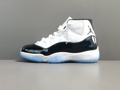 JORDAN 11 - Concord Sneakers - Black Unisex Streetwear Limited Edition