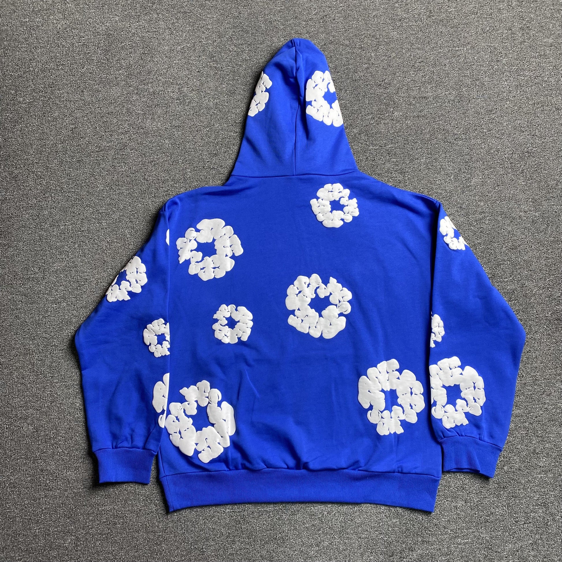 DENIM Tears Cotton Wreath Hoodie Deep - Blue Unisex Streetwear Limited Edition