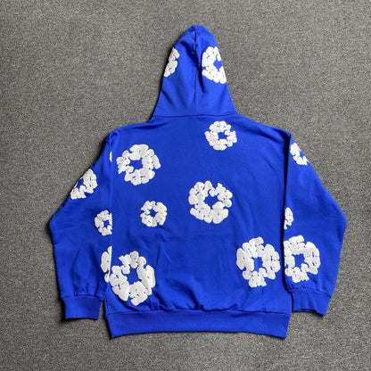 DENIM Tears Cotton Wreath Hoodie Deep - Blue Unisex Streetwear Limited Edition