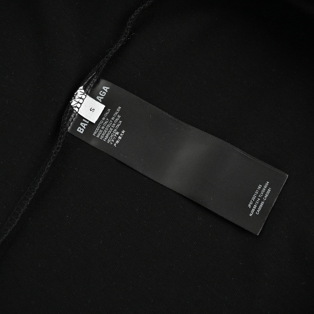 Camiseta Balenciaga - Logotipo monocromático