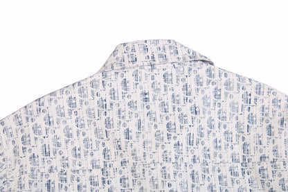 Camisa Dior Monogram (Azul/Blanco)