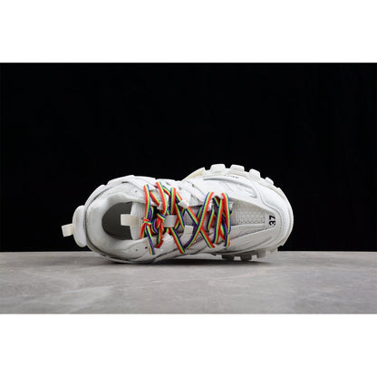 BALENCIAGA Track - - White Unisex Streetwear Limited Edition - The Balenciaga Track x White Color sneaker elevates the iconic design with a fresh, all-white