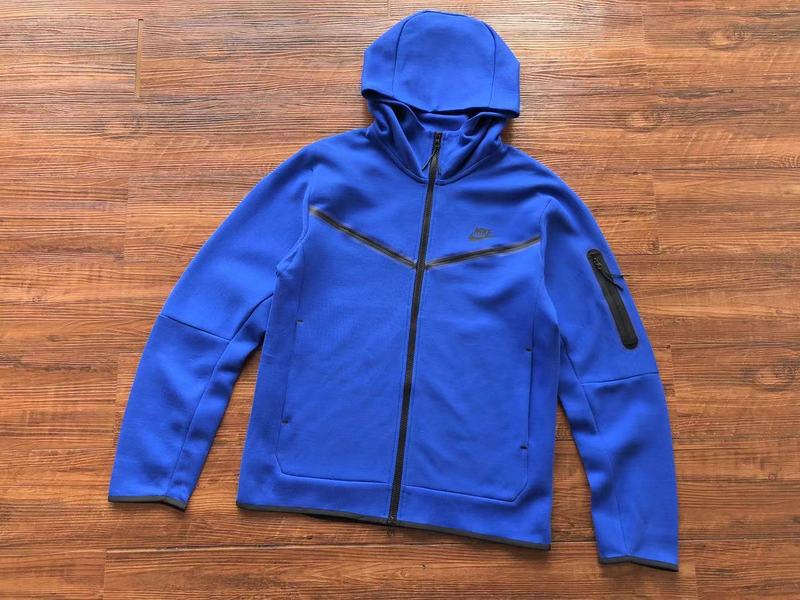 NIKE Tech Fleece Hoodie - - Blue Unisex Streetwear Limited Edition