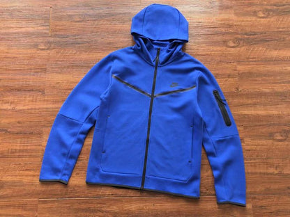 NIKE Tech Fleece Hoodie - - Blue Unisex Streetwear Limited Edition