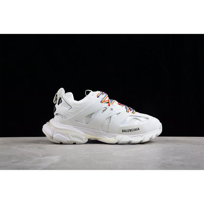 BALENCIAGA Track - - White Unisex Streetwear Limited Edition - The Balenciaga Track x White Color sneaker elevates the iconic design with a fresh, all-white