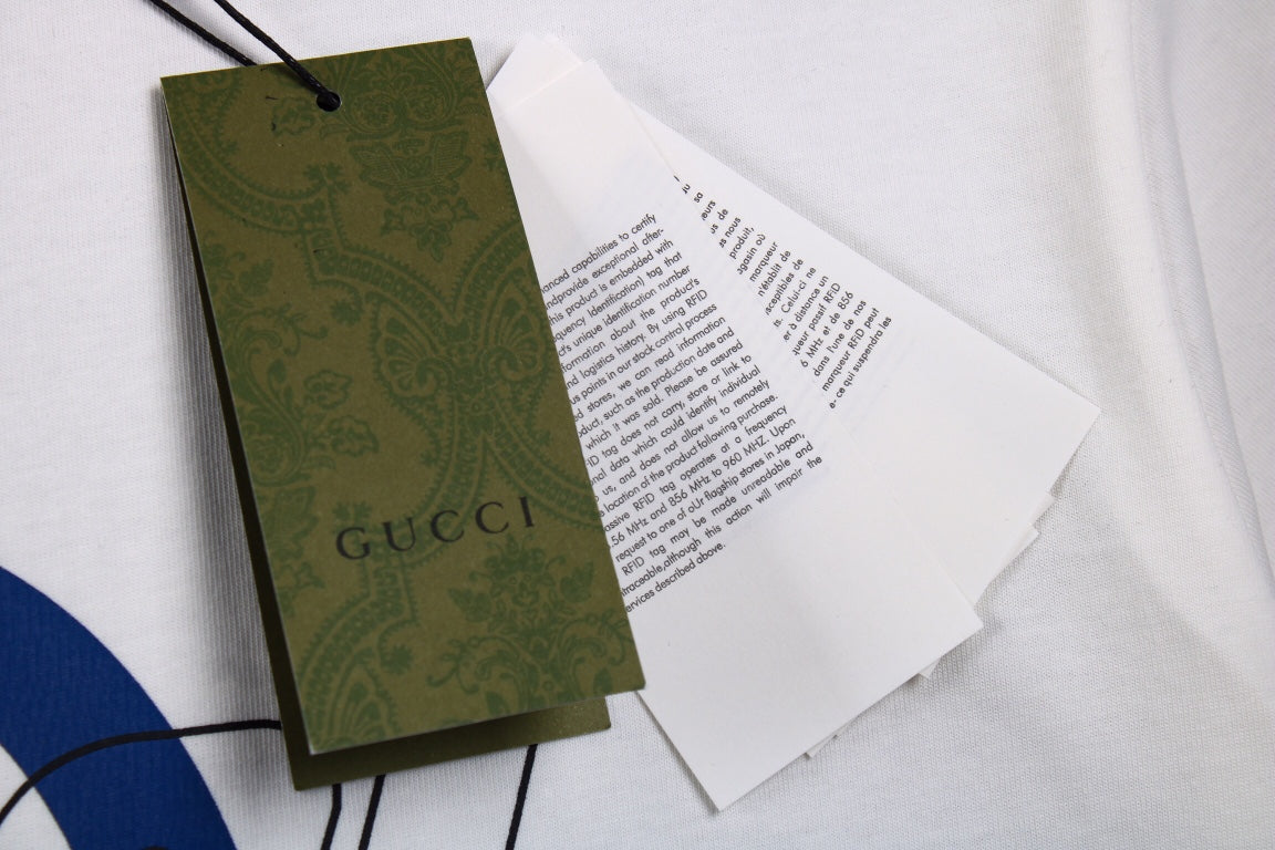 Camiseta Gucci con el logo GG entrelazado - Blanca