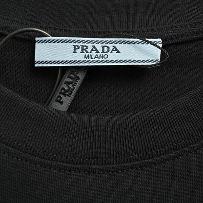 Prada Logo T-Shirt (Black) - outsole - replica sneakers
