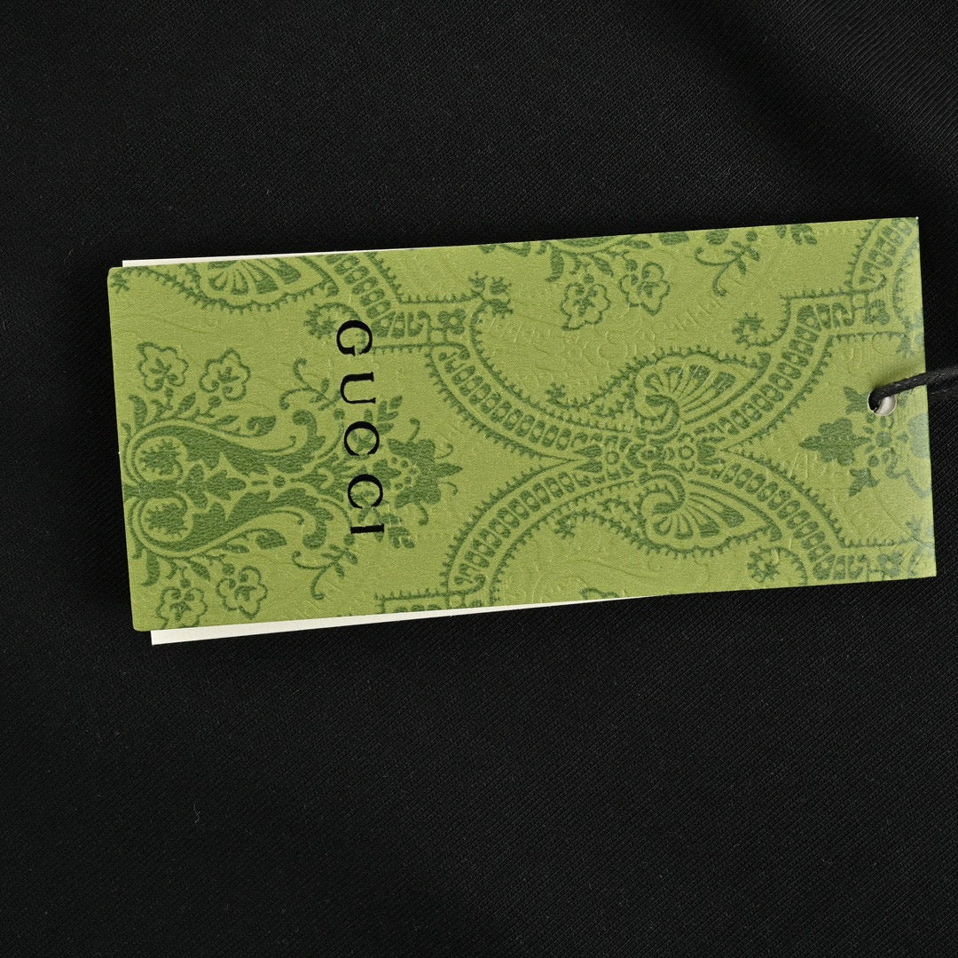 Camiseta Gucci con logo de vaca de dibujos animados (negra)