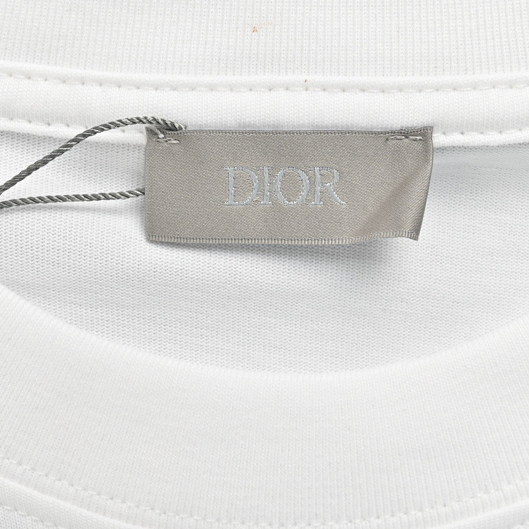 Camiseta con motivo de monograma Dior (blanca)