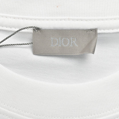 Camiseta con motivo de monograma Dior (blanca)