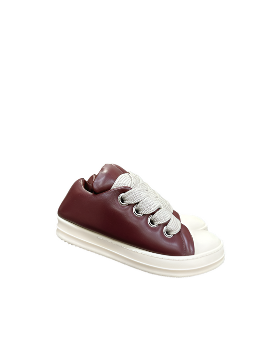 Rick Owens Burgundy Low-top Sneakers - Red Unisex Streetwear Limited Edition - **Rick Owens Burgundy Low-Top Sneakers: A Fusion of Bold Design and Superior Craftsmanship** Introducing the