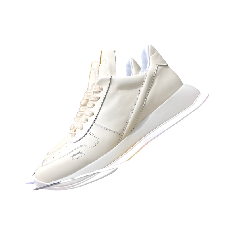 Rick Owens Low-top Sneakers - Cream Unisex Streetwear Limited Edition - **Rick Owens Cream Low-Top Sneakers: Minimalist Elegance with a Modern Twist** Introducing the Rick Owens