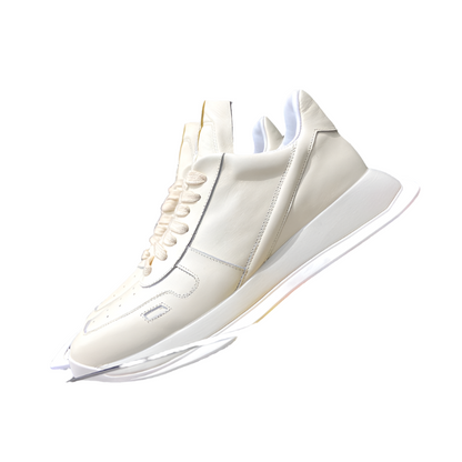 Rick Owens Low-top Sneakers - Cream Unisex Streetwear Limited Edition - **Rick Owens Cream Low-Top Sneakers: Minimalist Elegance with a Modern Twist** Introducing the Rick Owens