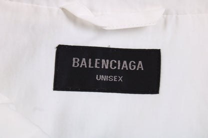 Veste à fermeture éclair blanche de Balenciaga