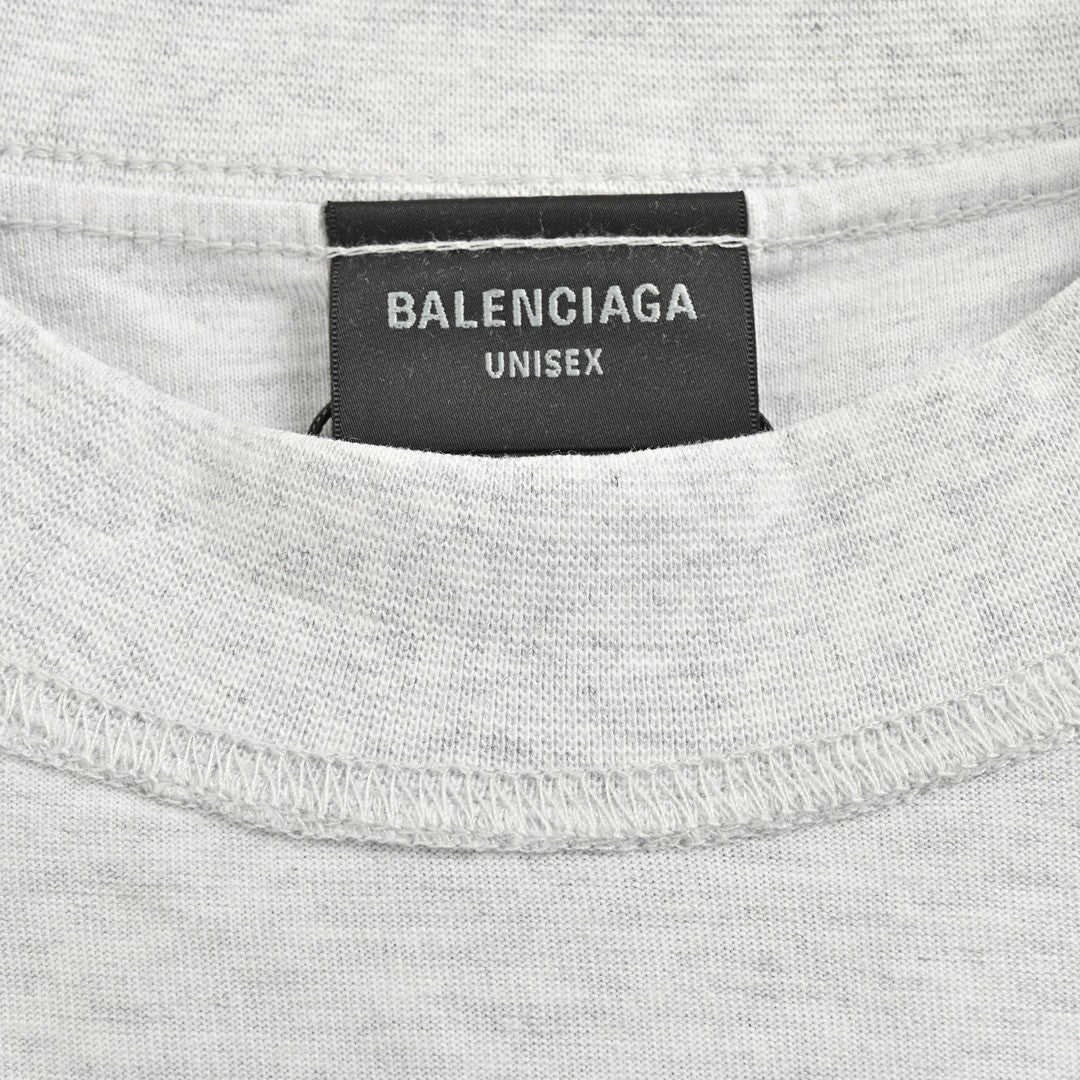 Camiseta con logo reflectante de Balenciaga