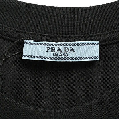 Prada Graphic Logo T-Shirt (Black) - outsole - replica sneakers