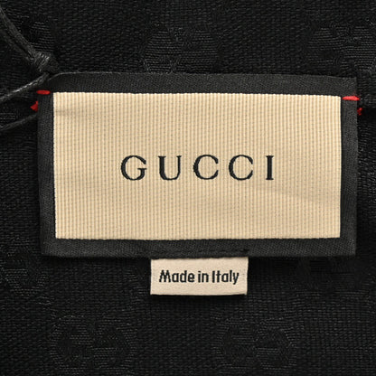 Camisa negra de manga corta con monograma GG de Gucci