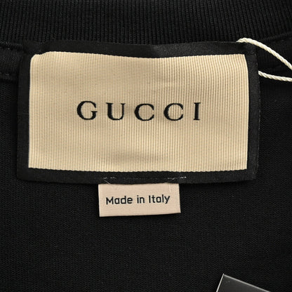 Camiseta Gucci con logo de fresa (negra)
