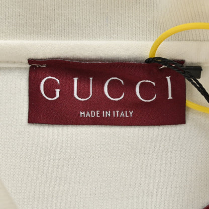 Polo Gucci con logo a rayas (Blanco)