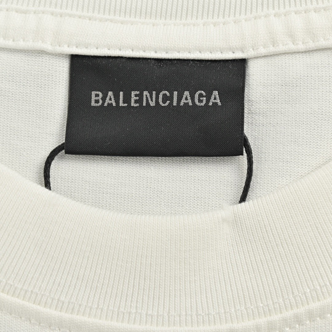 T-shirt de campagne politique Balenciaga (blanc)