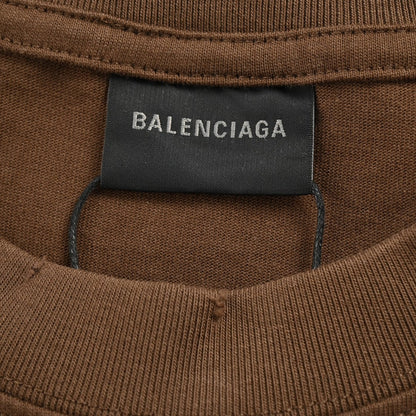 Camiseta de campaña política de Balenciaga (marrón)