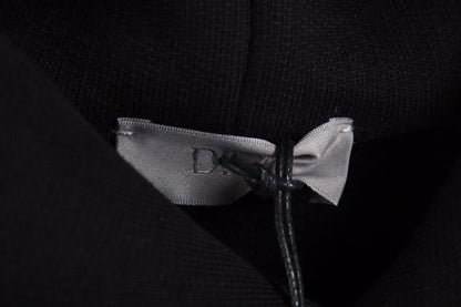 SUDADERA CON CAPUCHA DIOR CON LOGOTIPO DE FLORES NEGRA