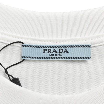 Prada Graphic Logo T-Shirt (White) - outsole - replica sneakers