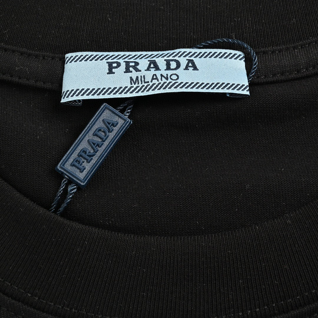 Prada Milano Black Emblem T-Shirt - outsole - replica sneakers