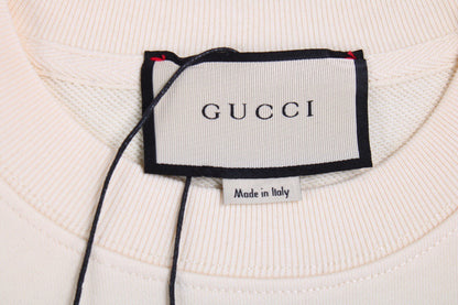 Sudadera Gucci con logo de doble G entrelazada - Crudo