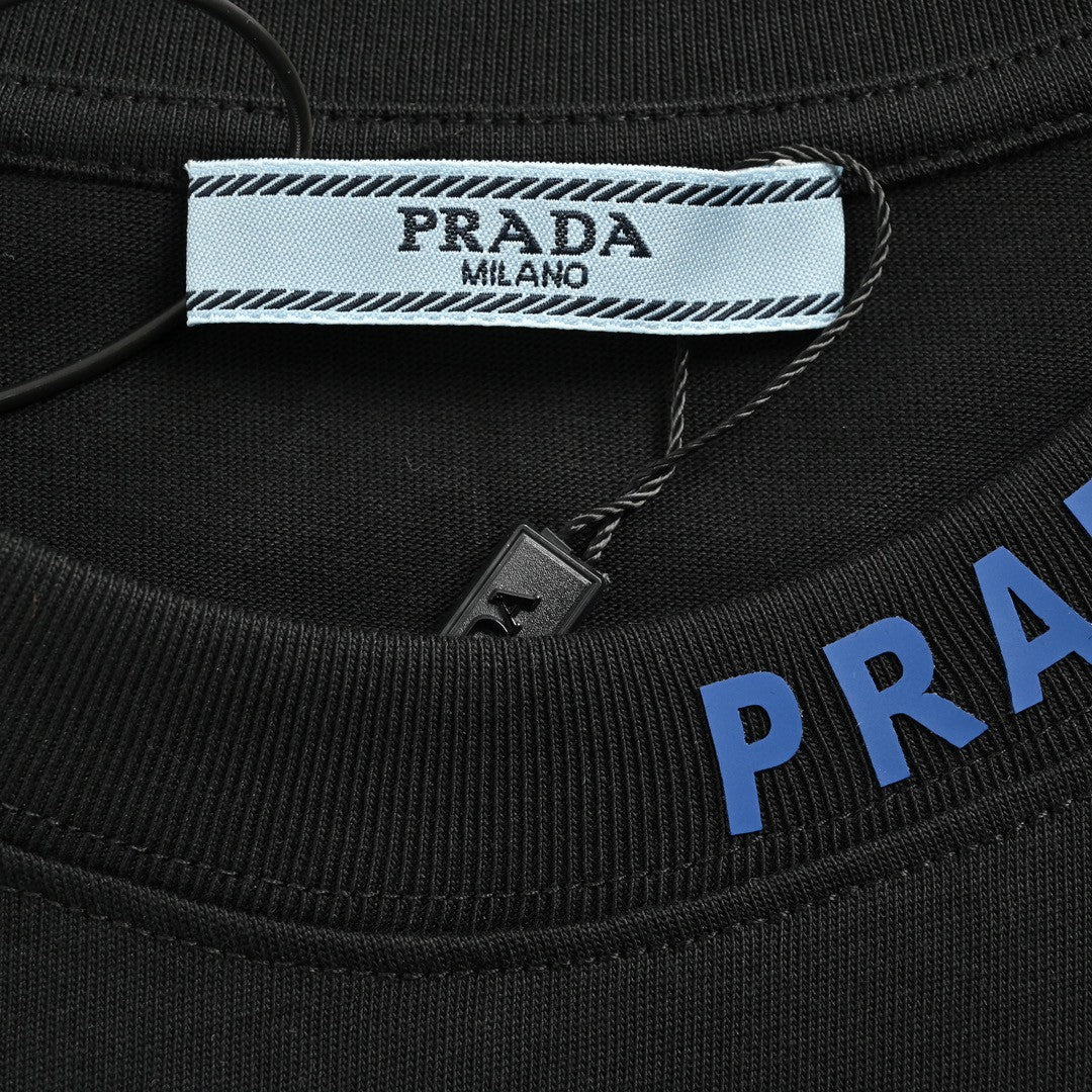 Prada Milano Logo T-Shirt (Black) - outsole - replica sneakers