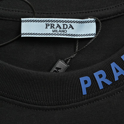 Prada Milano Logo T-Shirt (Black) - outsole - replica sneakers