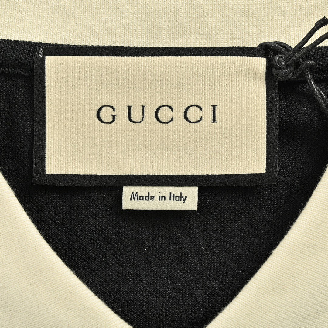 GUCCI GG PATTERN POLO SHIRT BLACK - insole - replica sneakers