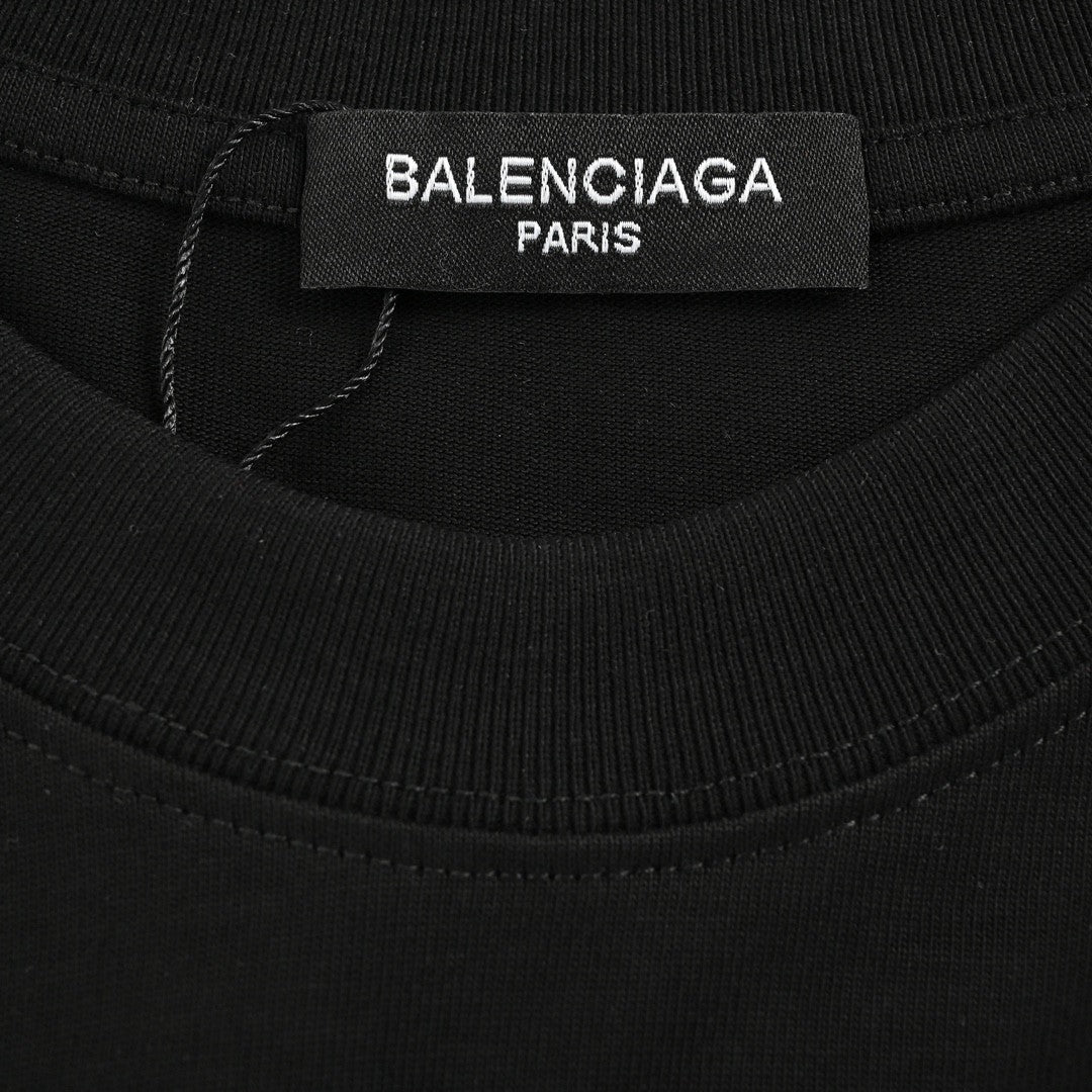 T-shirt à logo Balenciaga (noir)