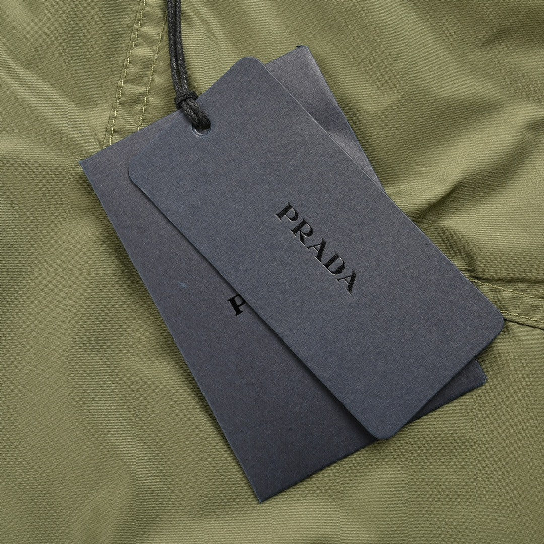 Prada Olive Green Short-Sleeve Jacket - outsole - replica sneakers