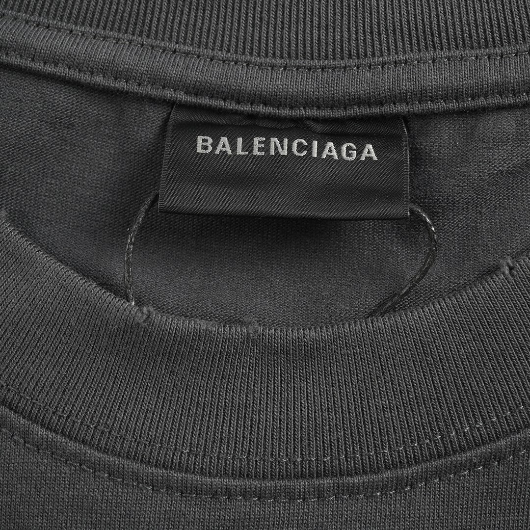 T-shirt de campagne politique Balenciaga (gris)